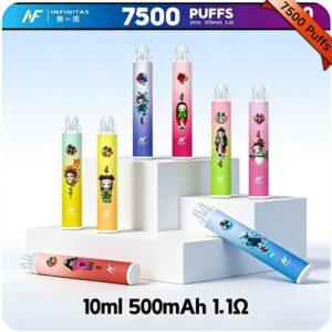 INF無限7500口｜鬼滅之刃聯名一次性電子煙 · 20款風味 · 台灣現貨